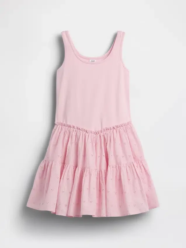 Vestido sin mangas de varias capas para niños