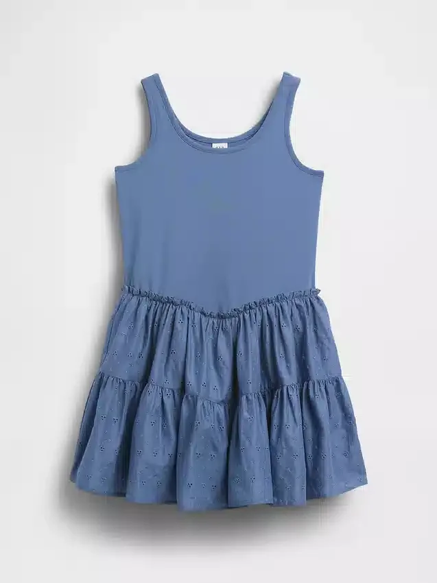 Vestido sin mangas de varias capas para niños
