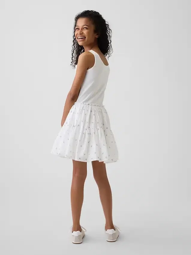 Vestido sin mangas de varias capas para niños