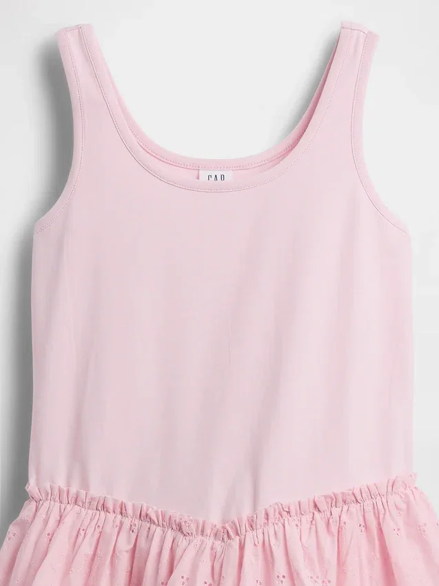 Vestido sin mangas de varias capas para niños