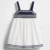 Vestido sin mangas estilo marinero para bebés y niños pequeños