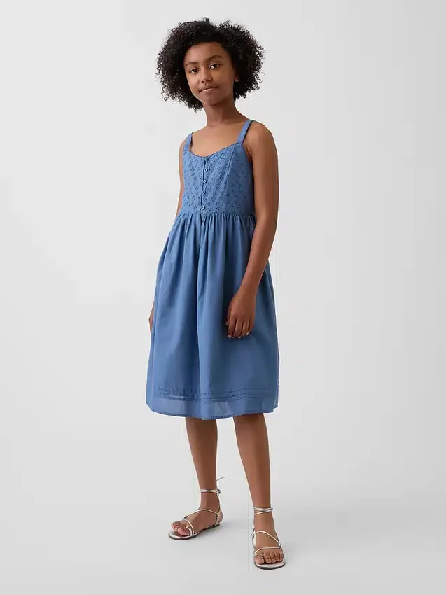 Vestido sin mangas midi para niñas