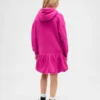 Vestido sudadera con capucha oversize para niños