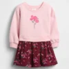 Vestido sudadera Vintagesoft para bebés y niños pequeños