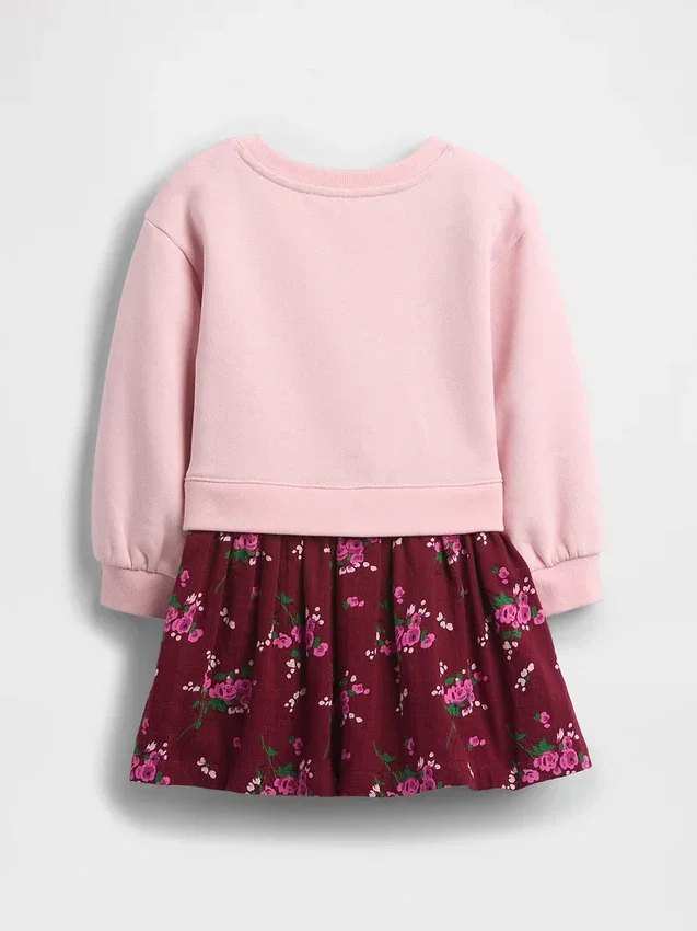 Vestido sudadera Vintagesoft para bebés y niños pequeños