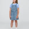 Vestido tipo delantal de mezclilla para niños