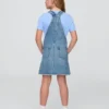 Vestido tipo delantal de mezclilla para niños