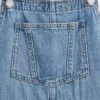Vestido tipo delantal de mezclilla para niños