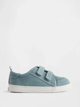 Zapatillas de lona y mezclilla para niños pequeños