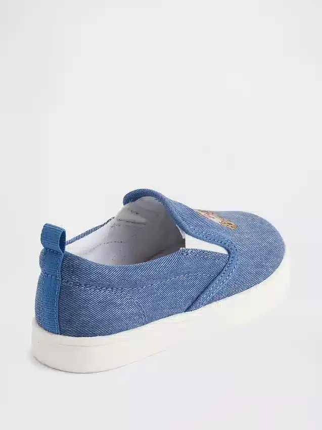 Zapatillas sin cordones Brannan Bear de mezclilla para niños pequeños
