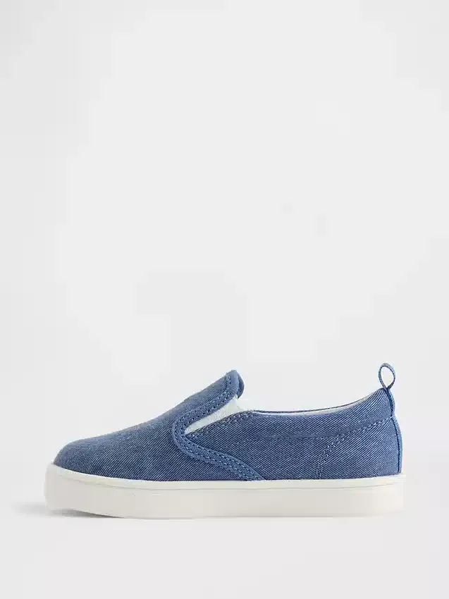 Zapatillas sin cordones Brannan Bear de mezclilla para niños pequeños