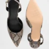 Zapatos de tacón bajo con talón abierto