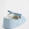 Zapatos Mary Jane con lazo de mezclilla para bebé