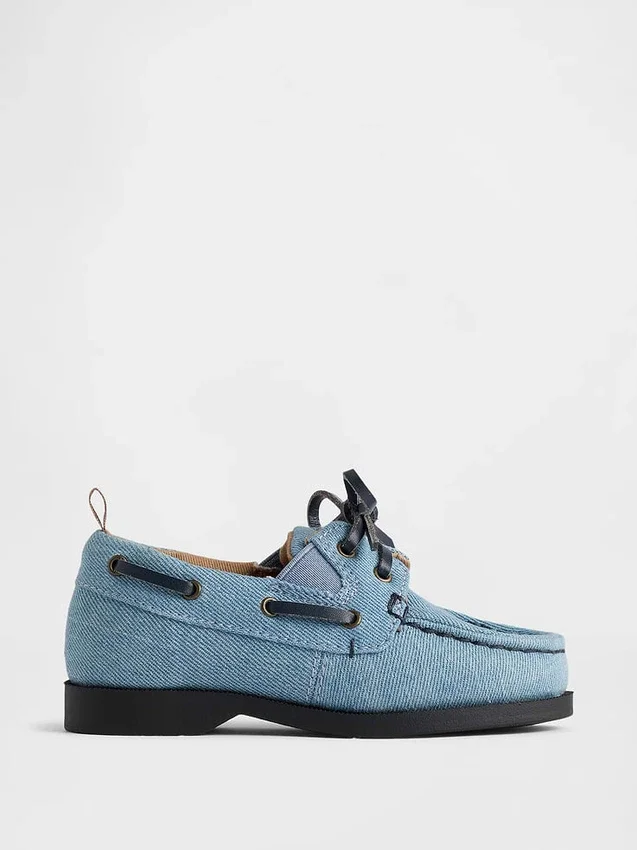 Zapatos náuticos de mezclilla para niños pequeños