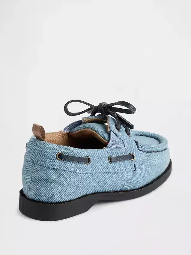 Zapatos náuticos de mezclilla para niños pequeños