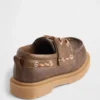 Zapatos náuticos de piel vegana para niños pequeños