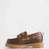 Zapatos náuticos de piel vegana para niños pequeños